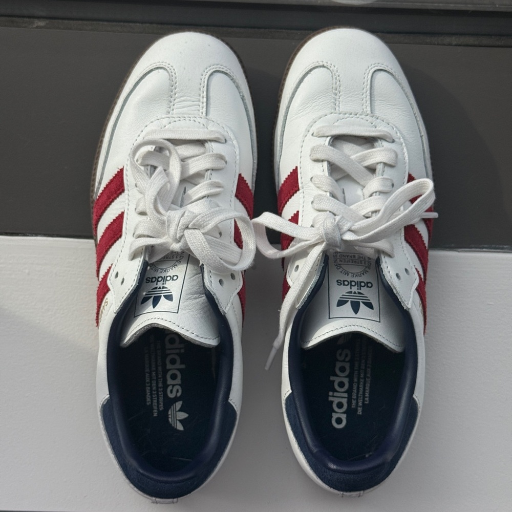 adidas White and Red Women's Sneakers